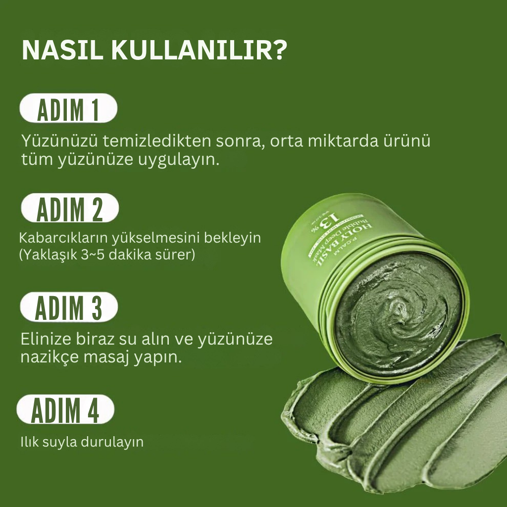Holy Basil Bubble Maske