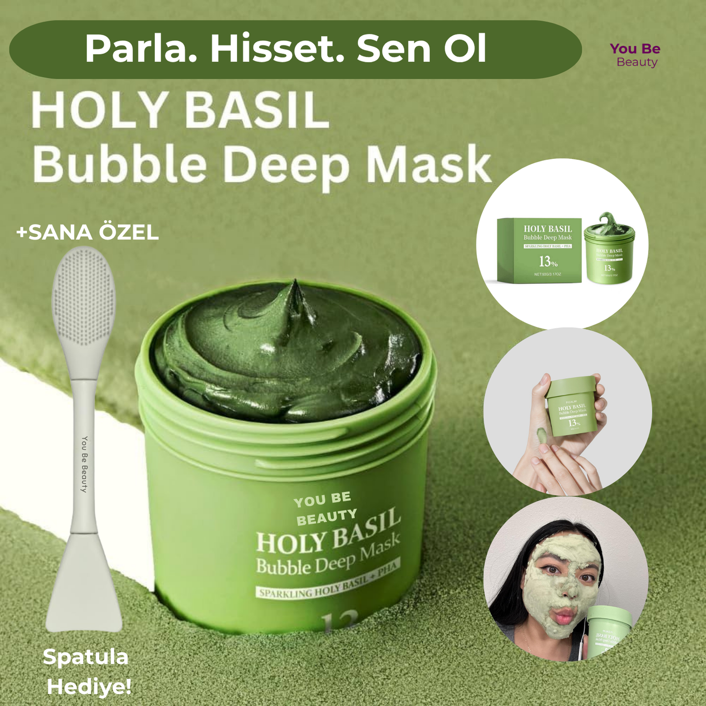 Holy Basil Bubble Maske